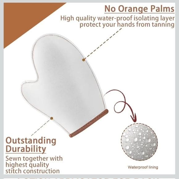 Brown Exfoliating Mitt and Back Scrubber Set - Picture 4 of 9